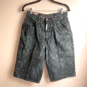 Z Cavaricci Vintage 90s Aqua Stonewash Denim Jean Shorts 30 26" Waist High Rise